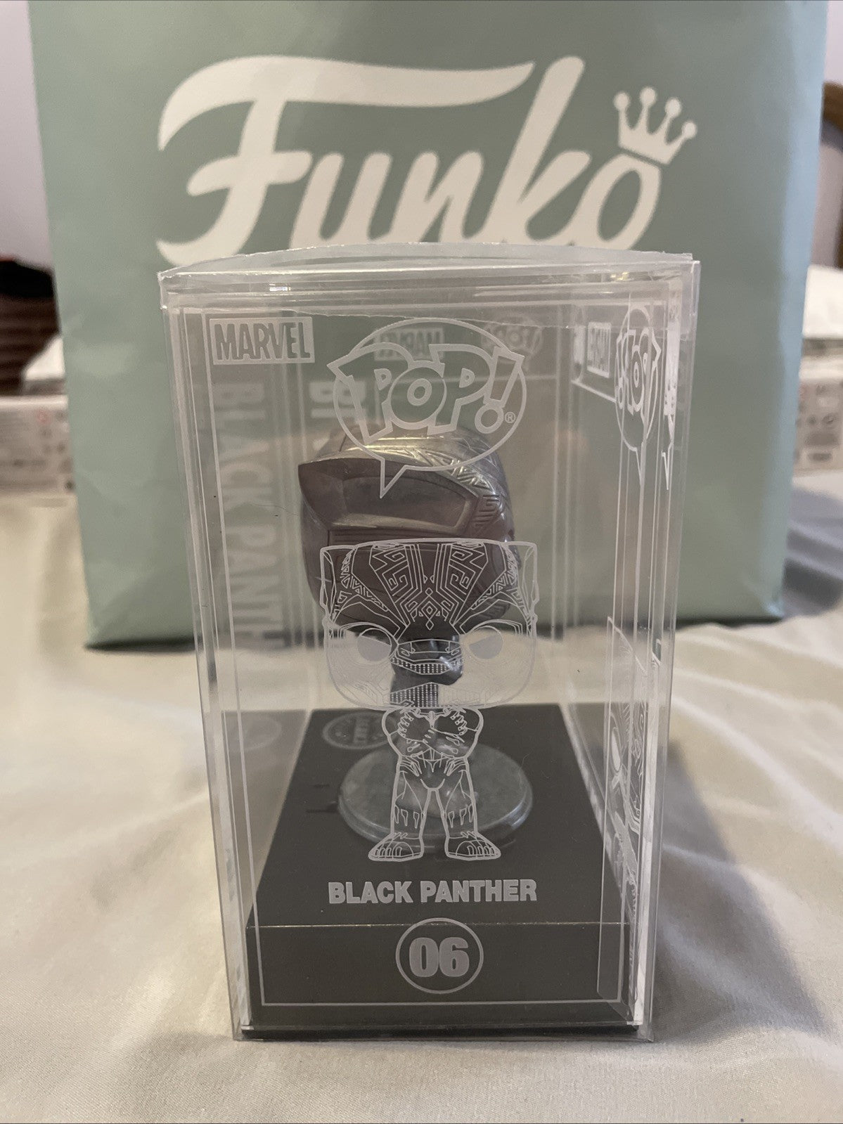 Funko Pop Diecast Black Panther CHASE 06 Funko Shop Exclusive Limited Edition