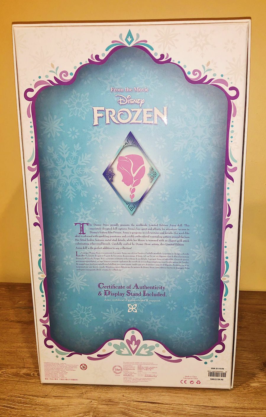 Disney Store Anna Regal Limited Edition Frozen 17" Doll