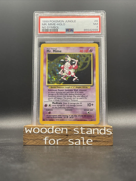 1999 Pokemon Jungle MR. MIME NO SYMBOL 6/64 PSA 7
