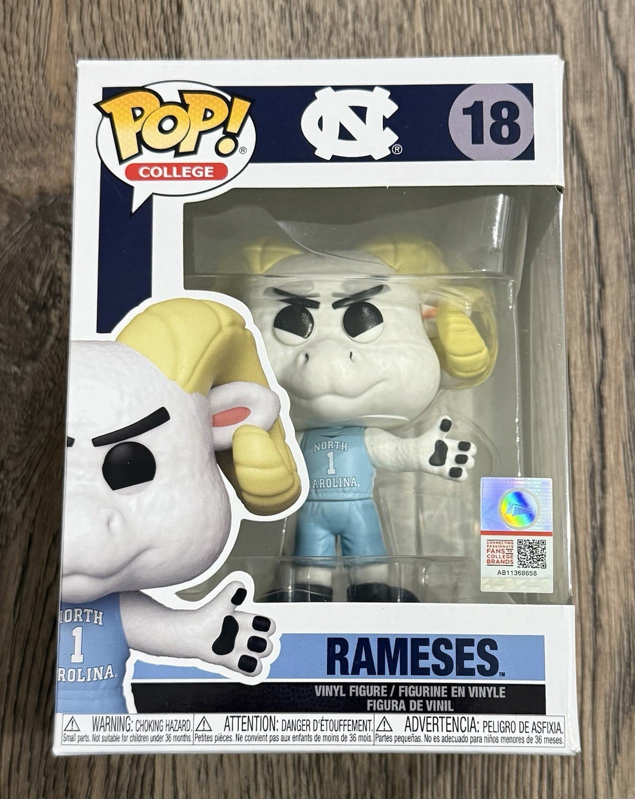 Funko Pop! NCAA North Carolina Tarheels - Rameses (Mascot) #18 See Photos