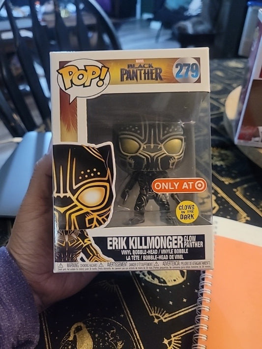Funko Pop! Marvel Black Panther Erik Killmonger #279 Target Exclusive GITD #ML