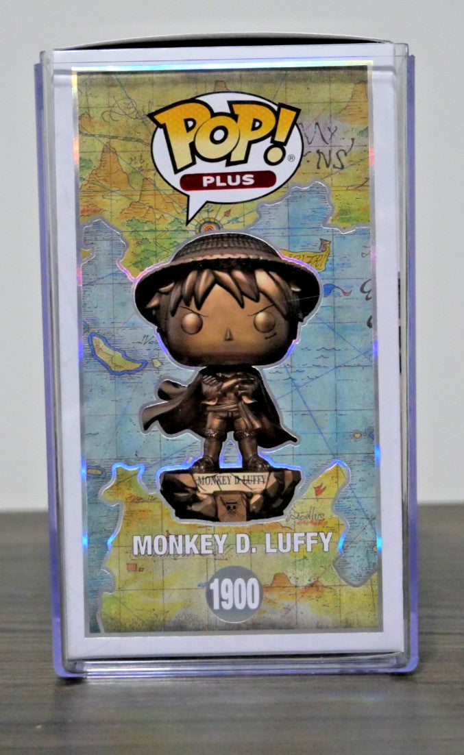 Funko Pop Plus One Piece Monkey D Luffy 1900 Statue Bronze Exclusive Figure