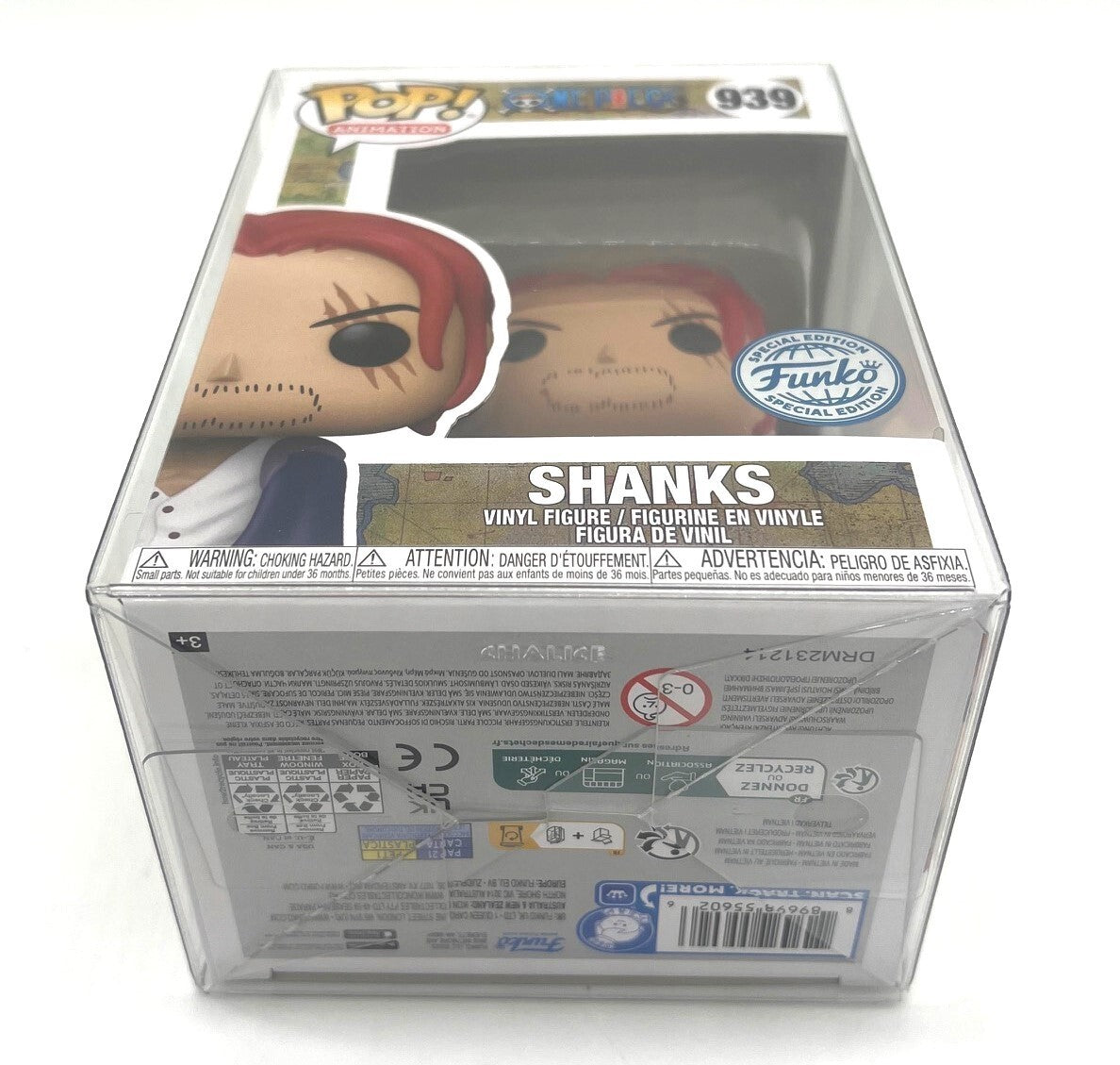 Funko Pop! One Piece Shanks #939 Special Edition with Chalice POP Protector