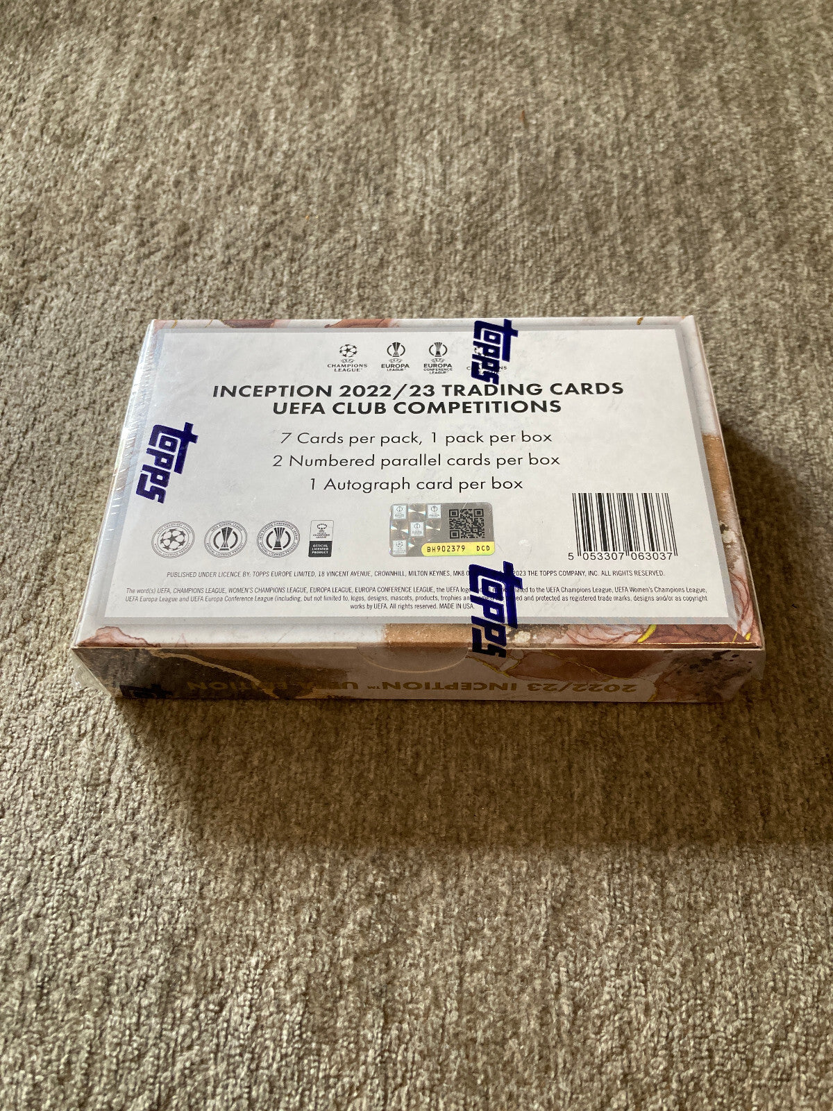 2022 2023 Topps Inception UEFA Club Competitions Soccer Hobby Box RARE