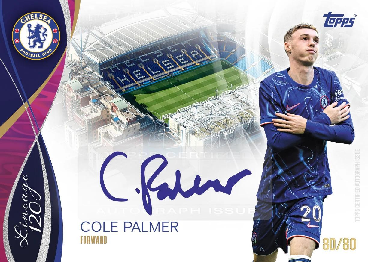 2024/25 Topps Chelsea Lineage 120 Years Anniversary Soccer Hobby Box