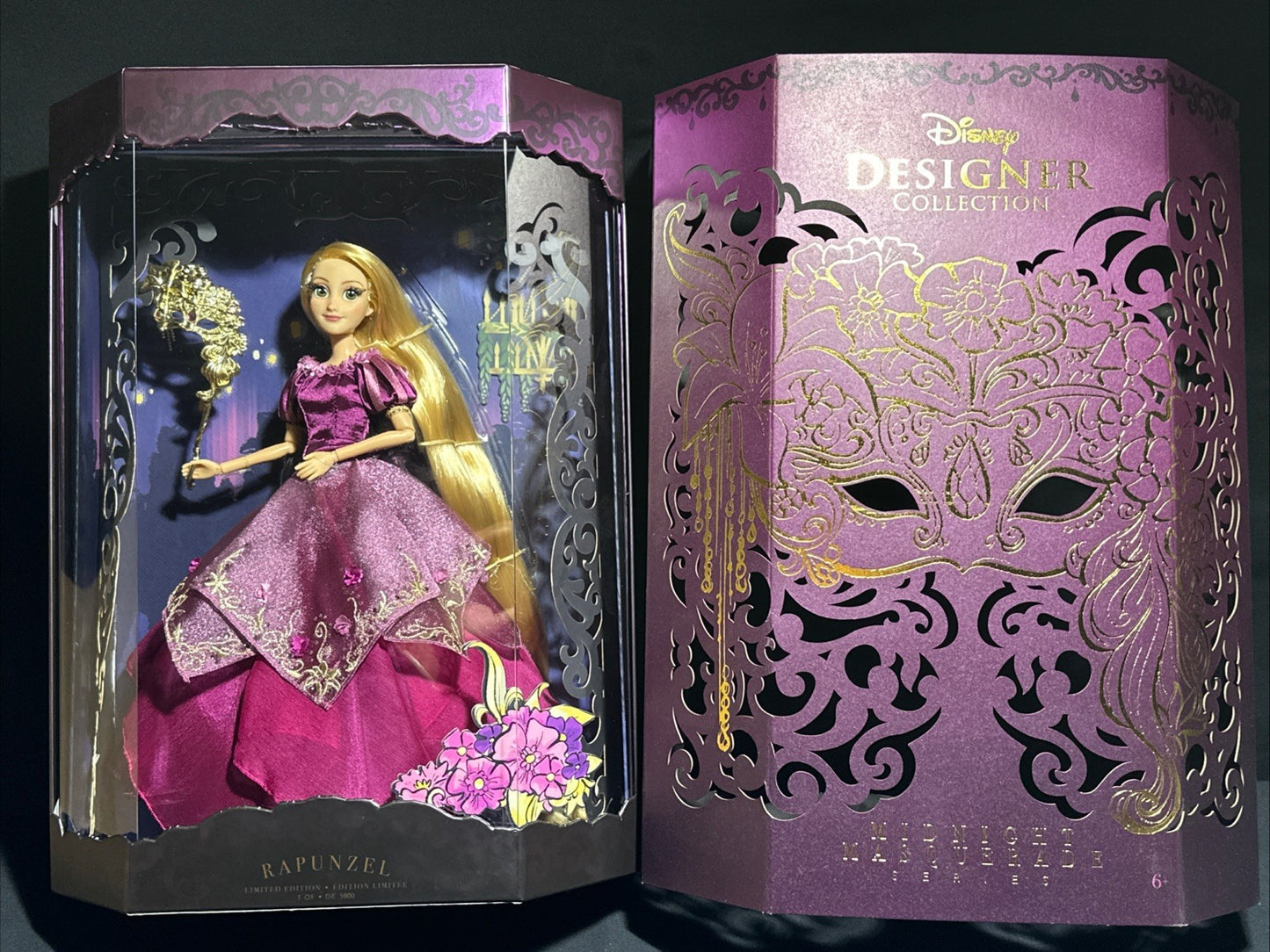 Disney RAPUNZEL Limited Edition Doll Midnight Masquerade Designer Collection