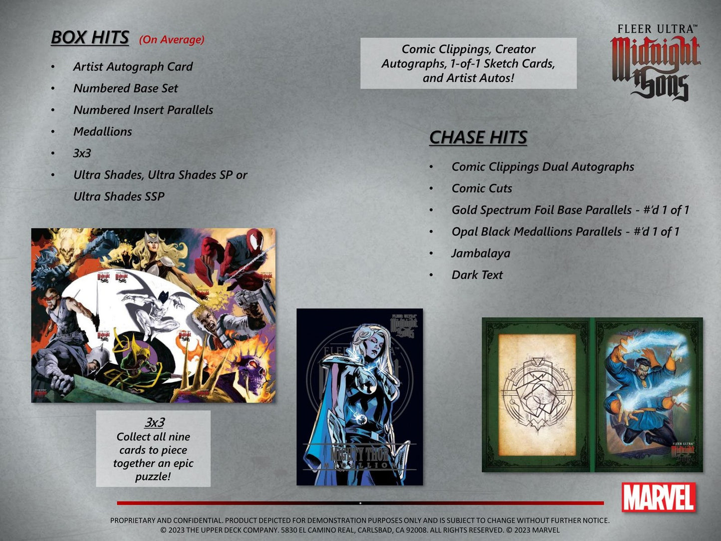 MARVEL FLEER ULTRA MIDNIGHT SONS TRADING CARDS HOBBY BOX (UPPER DECK 2023)