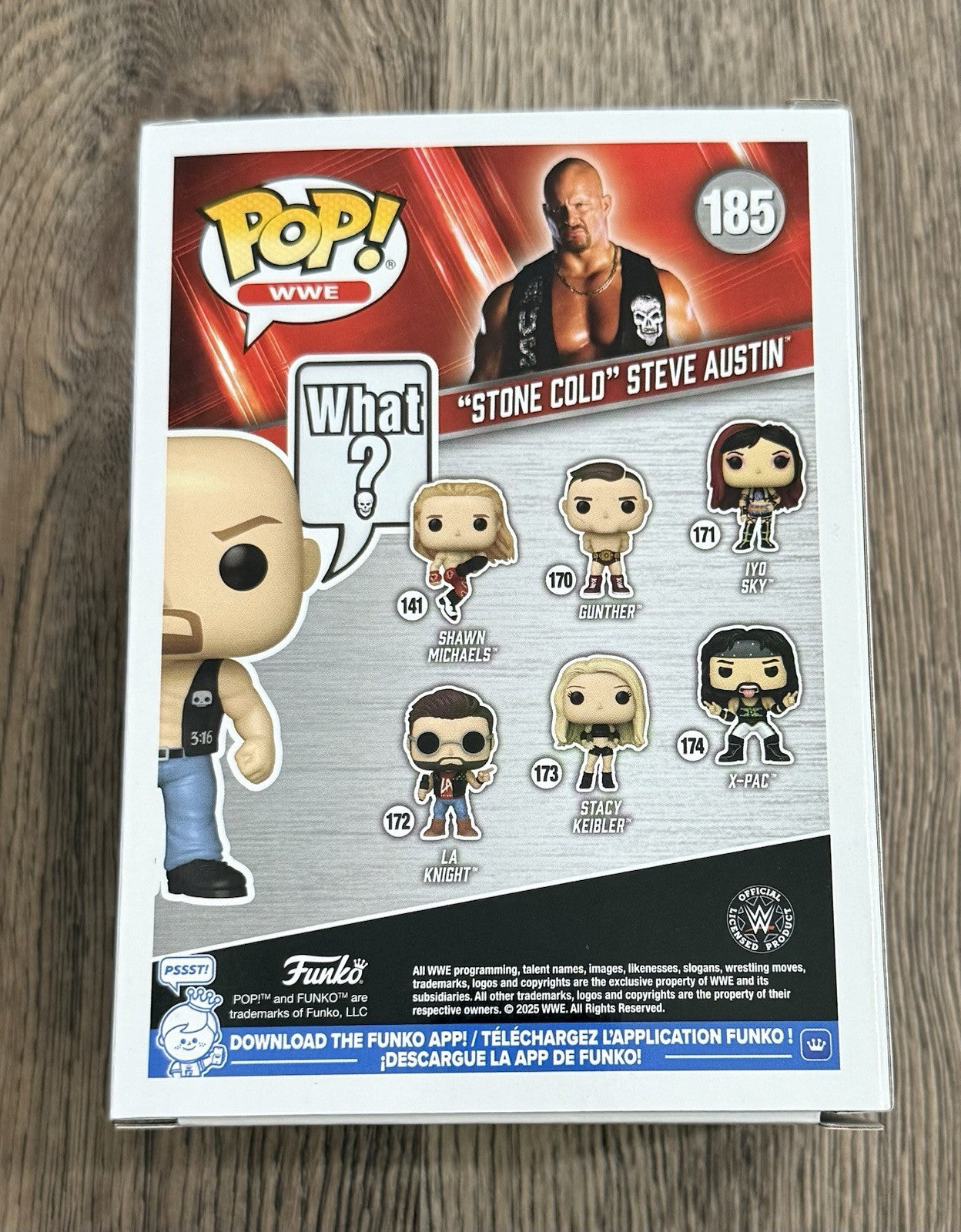Funko Pop! WWE Wrestling Stone Cold Steve Austin (“WHAT?”) #185 Exclusive LE9500