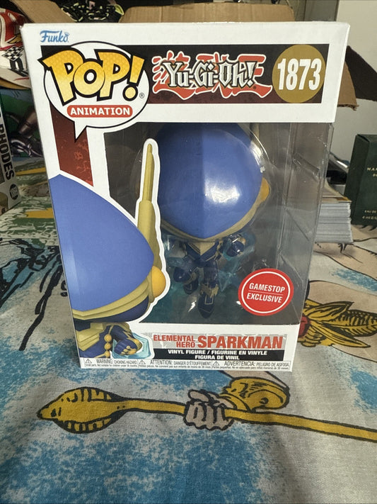 Funko POP! Yu-Gi-Oh! - Elemental Hero Sparkman #1873 - GameStop Exclusive