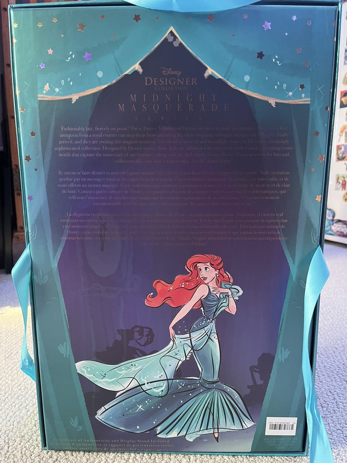 Disney Limited Edition Ariel Little Mermaid Designer Dolls Midnight Masquerade