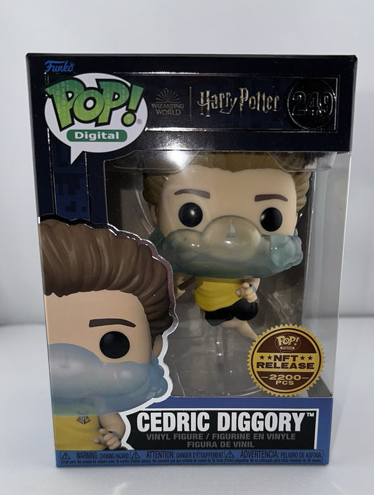 Funko POP! Digital Harry Potter Cedric Diggory #249 Legendary Mint W/ Protector