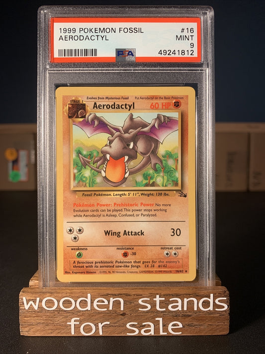 PSA 9 MINT Aerodactyl 16/62 Fossil Set Rare Pokemon Trading Card
