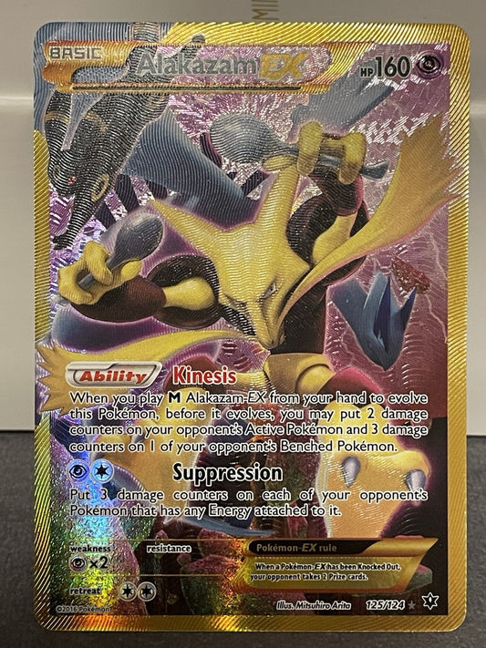 Alakazam EX - Pokémon Fates Collide 125/124 - Secret Rare - Full Art - 💎 NM 💎