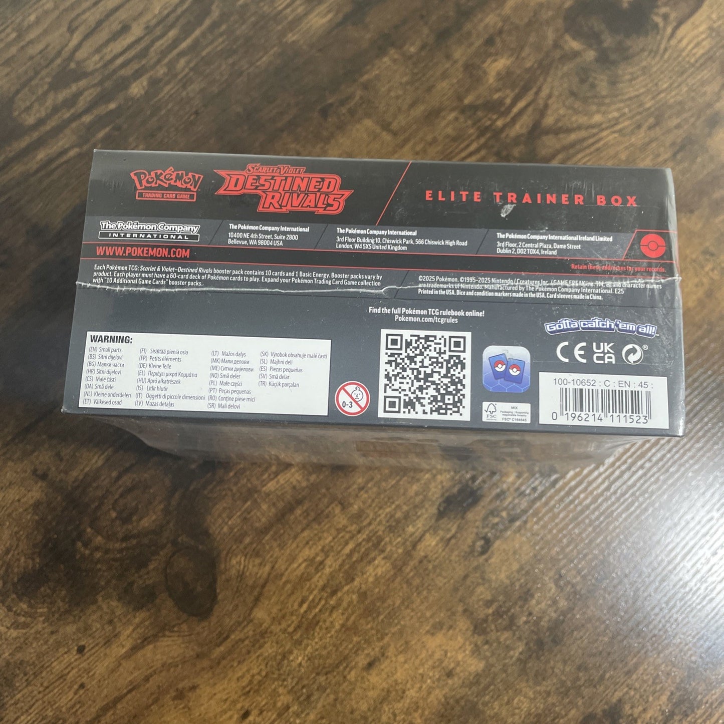 Pokemon TCG: Scarlet & Violet Destined Rivals Elite Trainer Box ETB