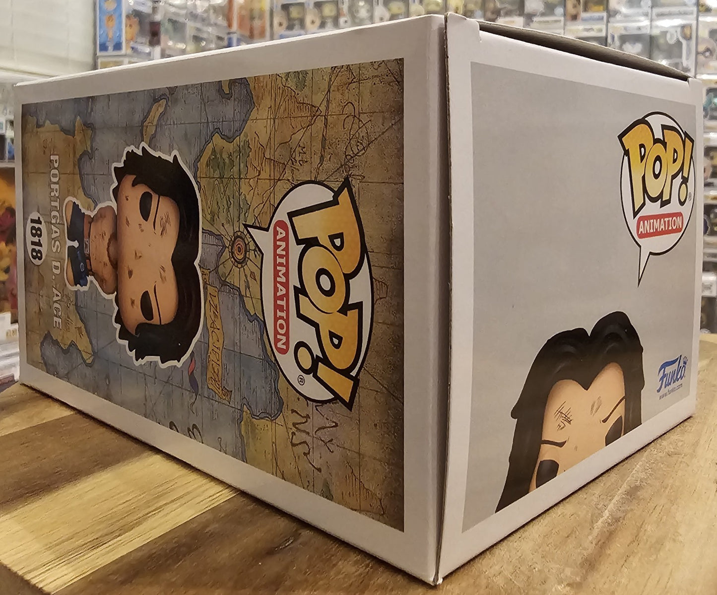 Funko Pop One Piece Portgas D. Ace #1818 Funko Shop Exclusive New Authentic