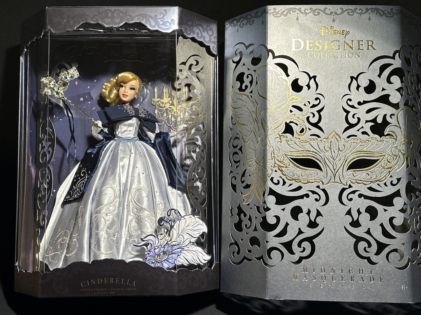 Disney Designer Collection Midnight Masquerade Cinderella Doll Limited Edition
