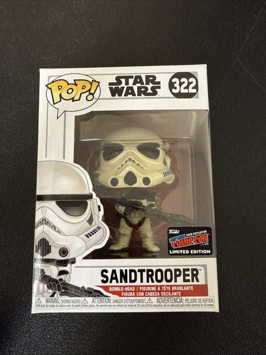Funko Pop! Sandtrooper 322 NYCC Exclusive Star Wars Limited Edition Disney 2019