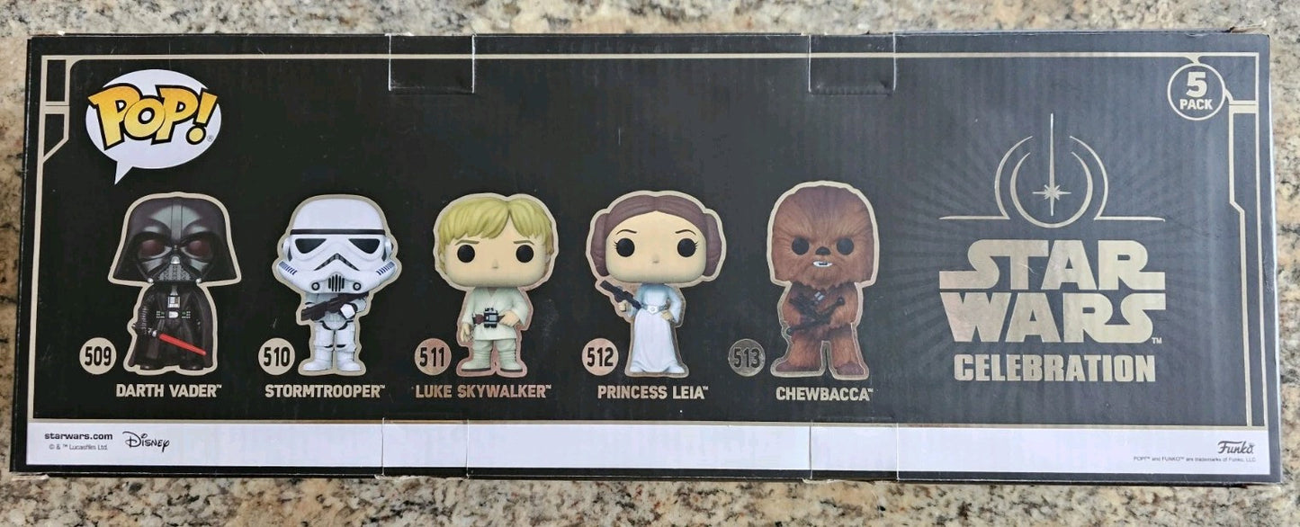 FUNKO POP! 2022 STAR WARS GALACTIC CONVENTION LIMITED EDITION FUNKO POP SET OF 5