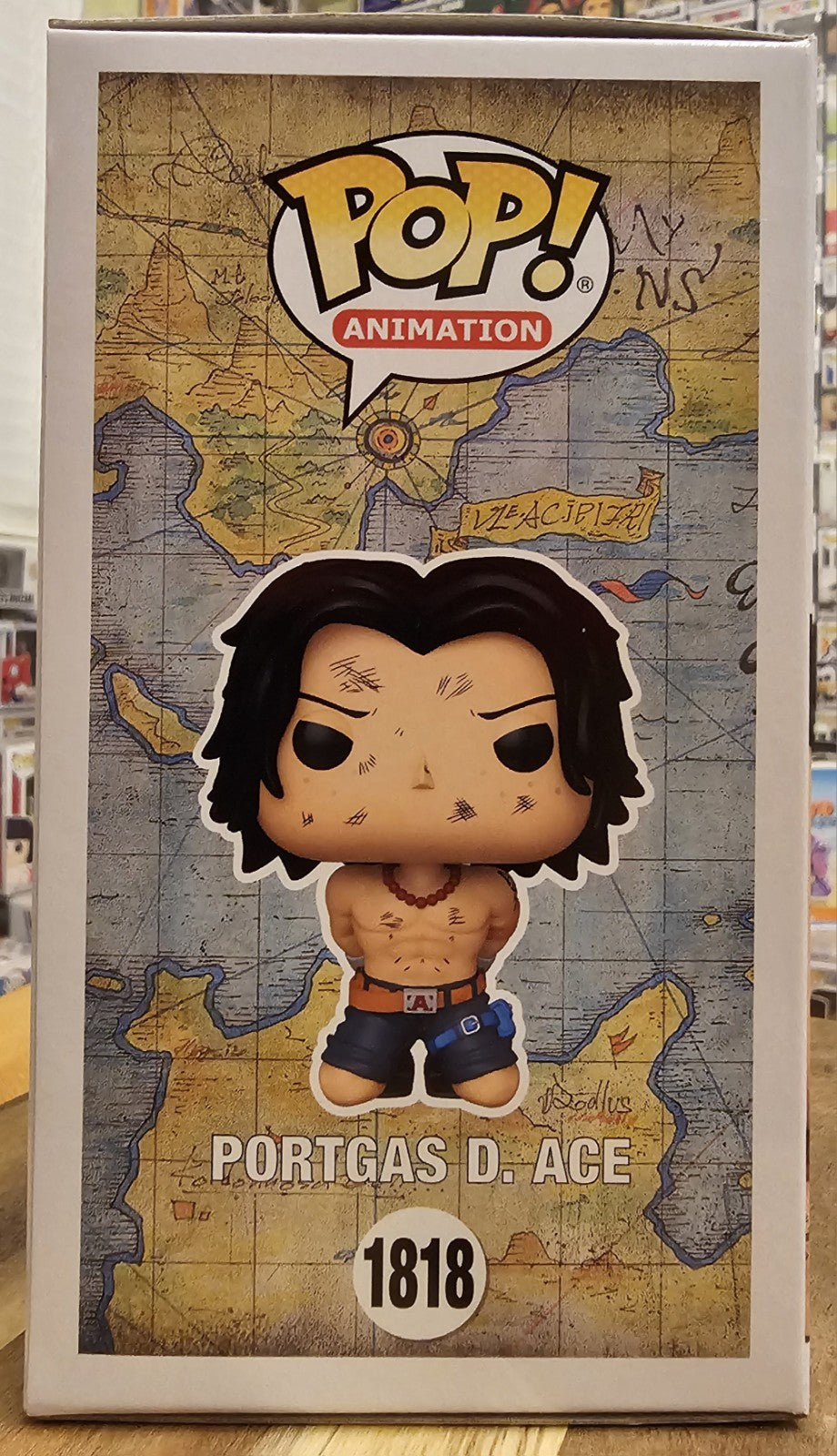Funko Pop One Piece Portgas D. Ace #1818 Funko Shop Exclusive New Authentic