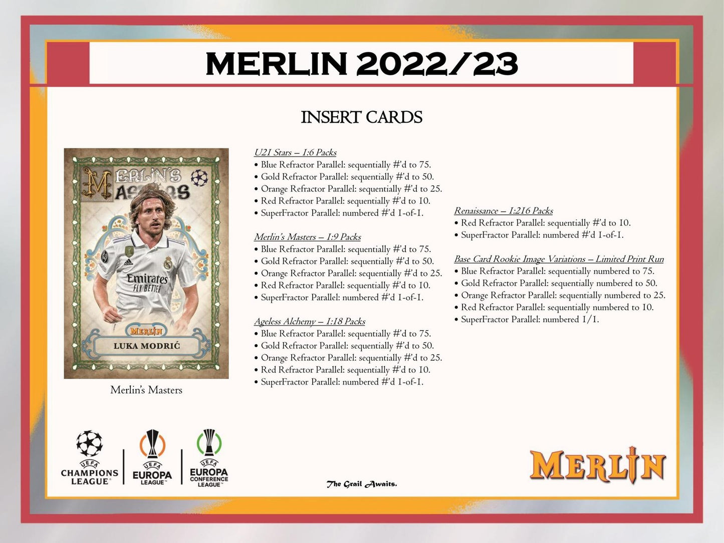 2022/23 TOPPS UEFA CLUB COMPETITIONS MERLIN CHROME SOCCER HOBBY BOX
