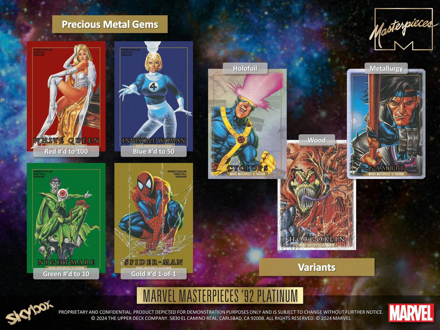 MARVEL MASTERPIECES '92 PLATINUM HOBBY BOX (UPPER DECK 2024)