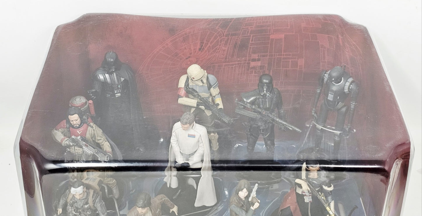 Disney Store Star Wars ROGUE ONE Deluxe Figurine COMPLETE SET OF 10  New in Box