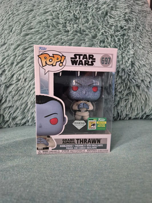 SDCC 2024 Funko Pop! Star Wars Grand Admiral Thrawn DIAMOND LE 3000 + Protector