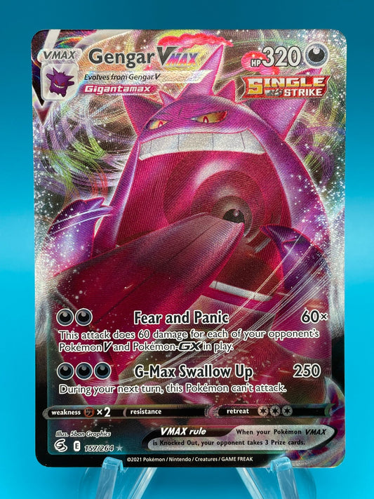 Gengar VMAX 157/264 Full Art Ultra Rare - 2021 Pokemon Swsh08: Fusion Strike
