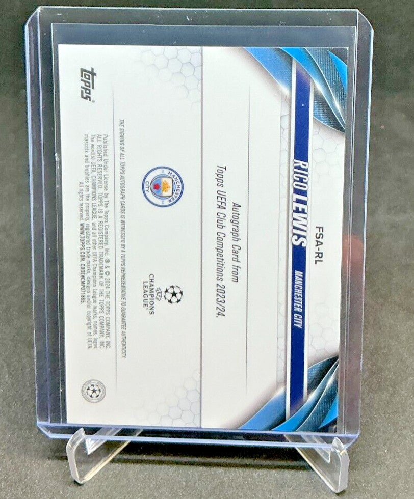 2023/24 Topps Chrome UEFA Future Stars RICO LEWIS Refractor AUTO