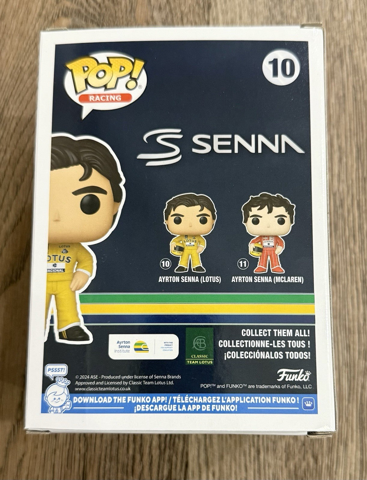 Funko Pop! Racing - Ayrton Senna (Lotus Suit) #10 Funko Shop Exclusive