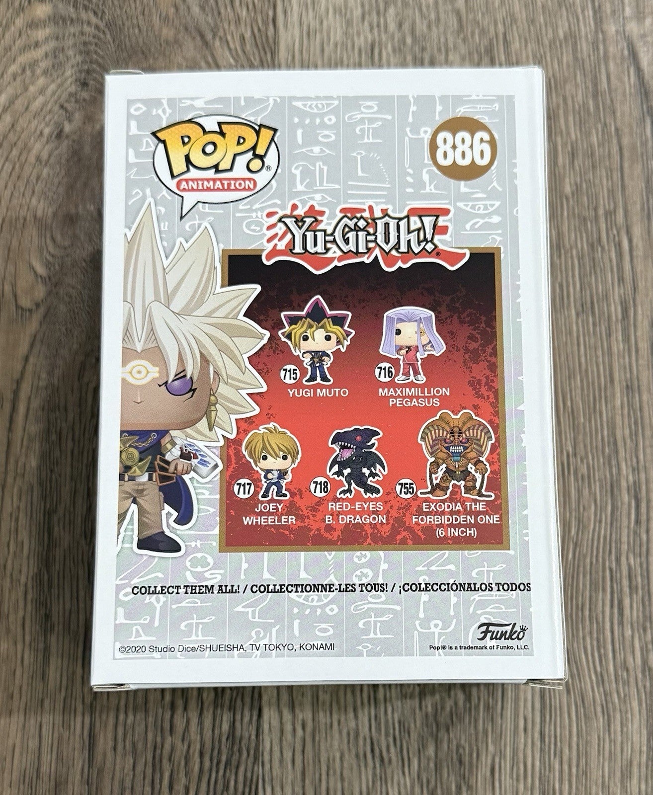 Funko Pop! Yu-Gi-Oh! Yami Marik #886 Toy Temple Exclusive w/ Protector