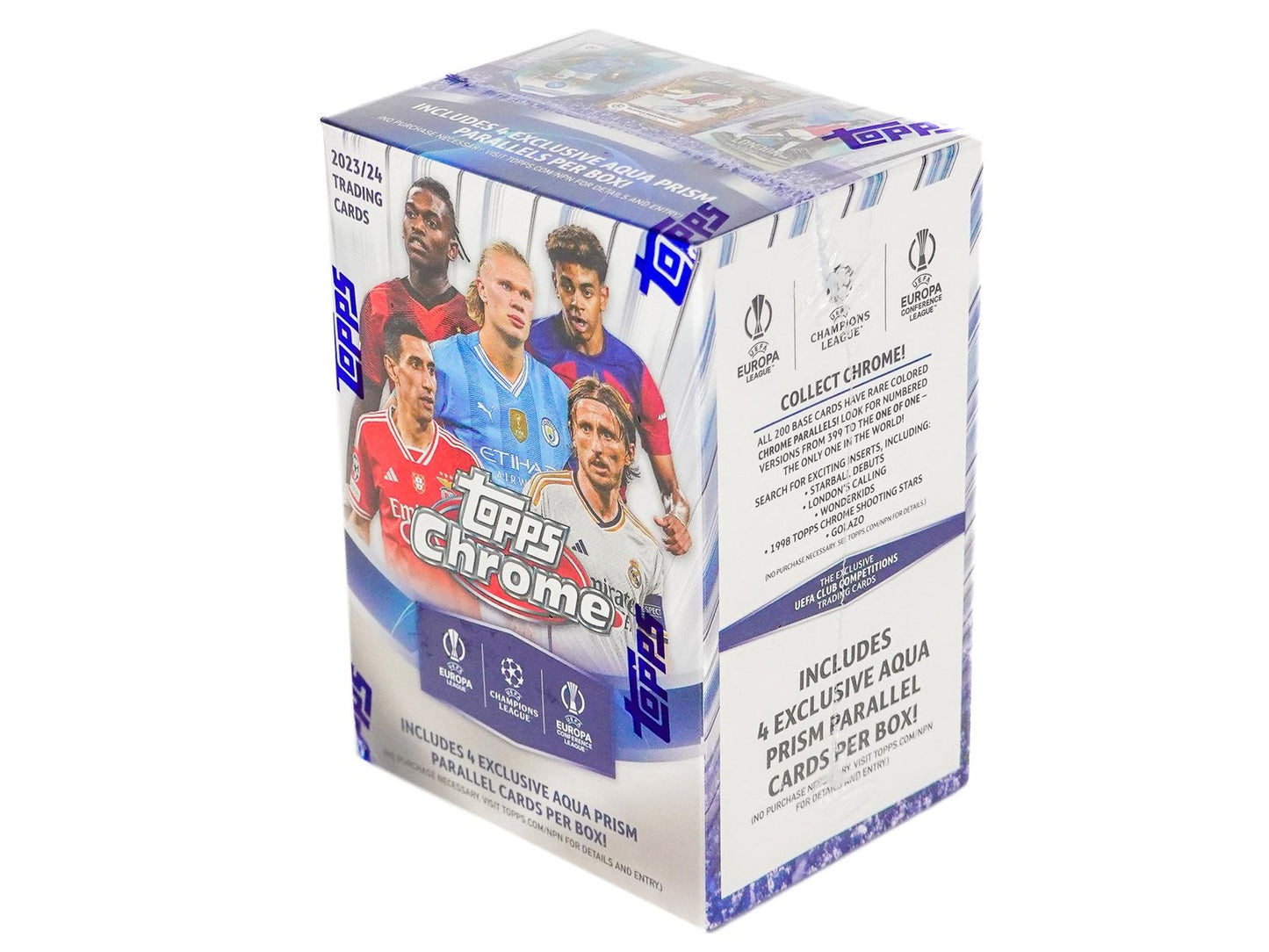 2023/24 TOPPS CHROME UEFA CLUB COMPETITIONS SOCCER 7-PACK BLASTER BOX