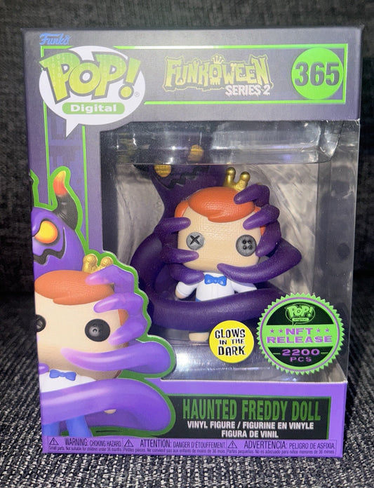 Funko Pop Digital Funkoween Series Haunted Freddy Doll Royalty Glow In Dark #365