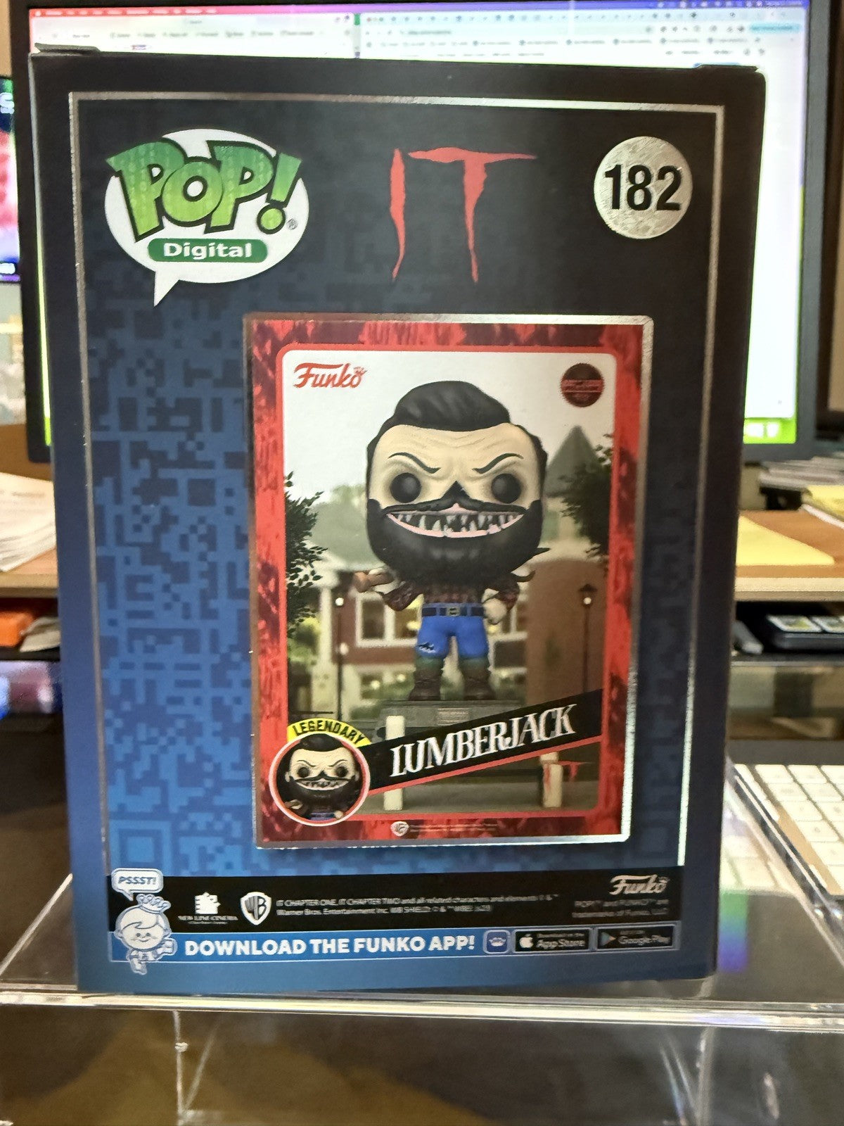 Funko It - Lumberjack (Digital Pop! Release) 182 w/protector