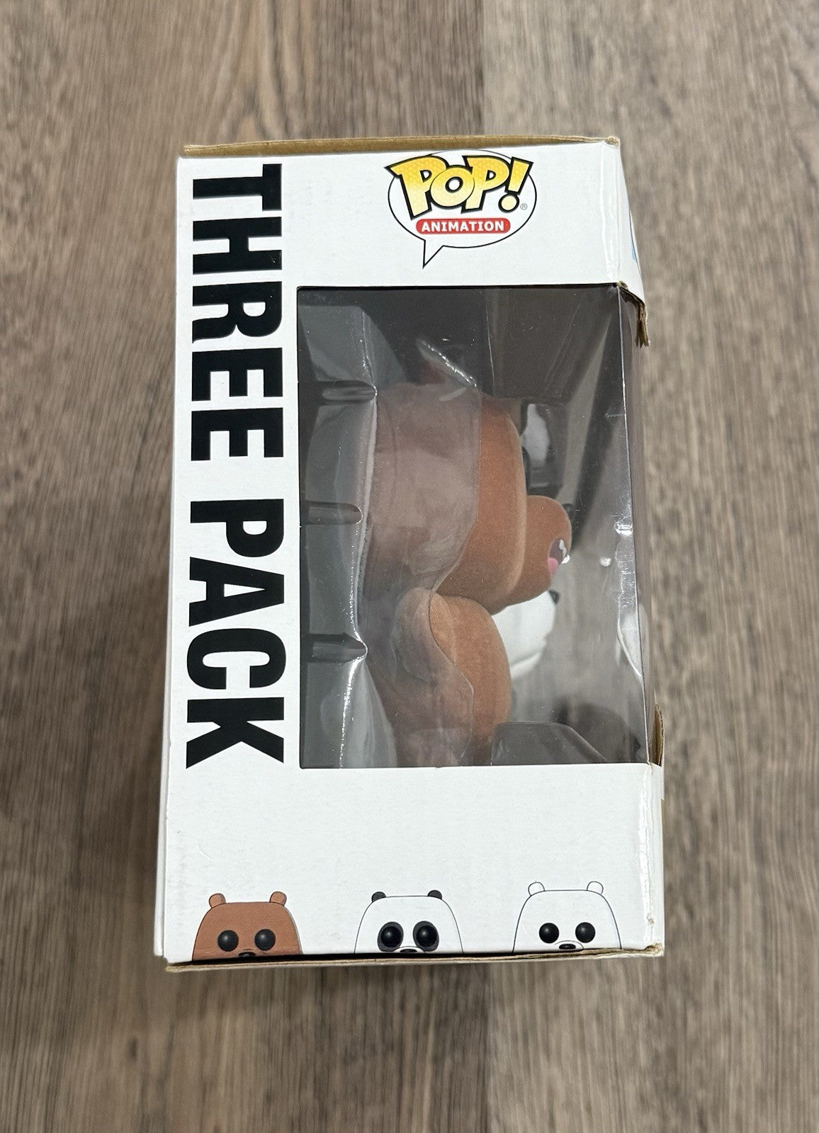 Funko Pop! We Bare Bears Grizz, Panda & Ice Bear 3 Pack Flocked Barnes & Noble