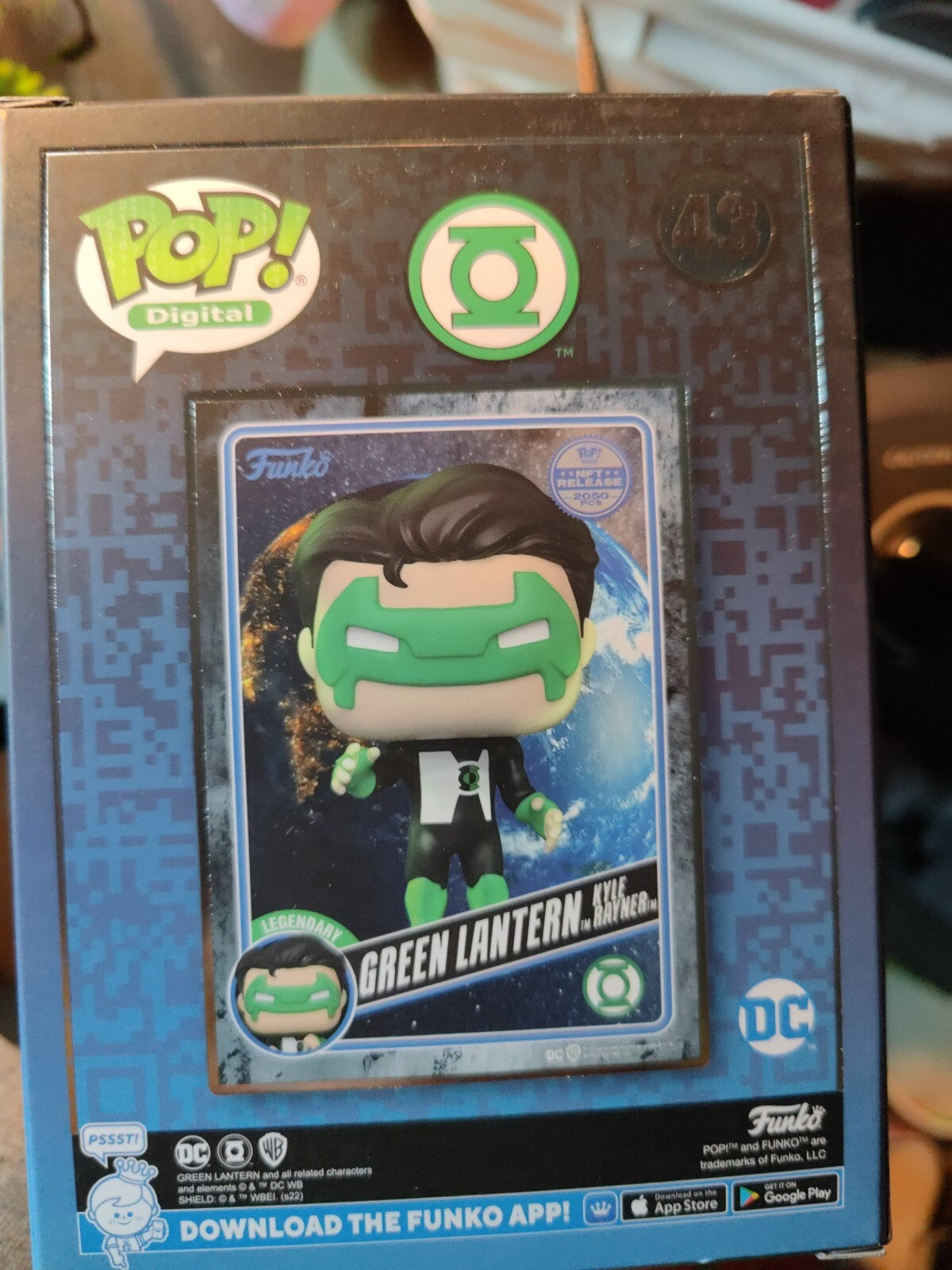 Funko Pop Digital DC Green Lantern Kyle Rayner 43 EPIC Physical pop
