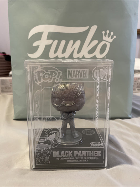Funko Pop Diecast Black Panther CHASE 06 Funko Shop Exclusive Limited Edition