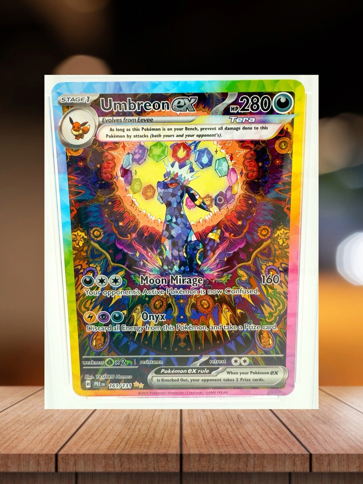 PSA 9 Umbreon ex 161/131 Prismatic Evolutions Special Illustration Rare