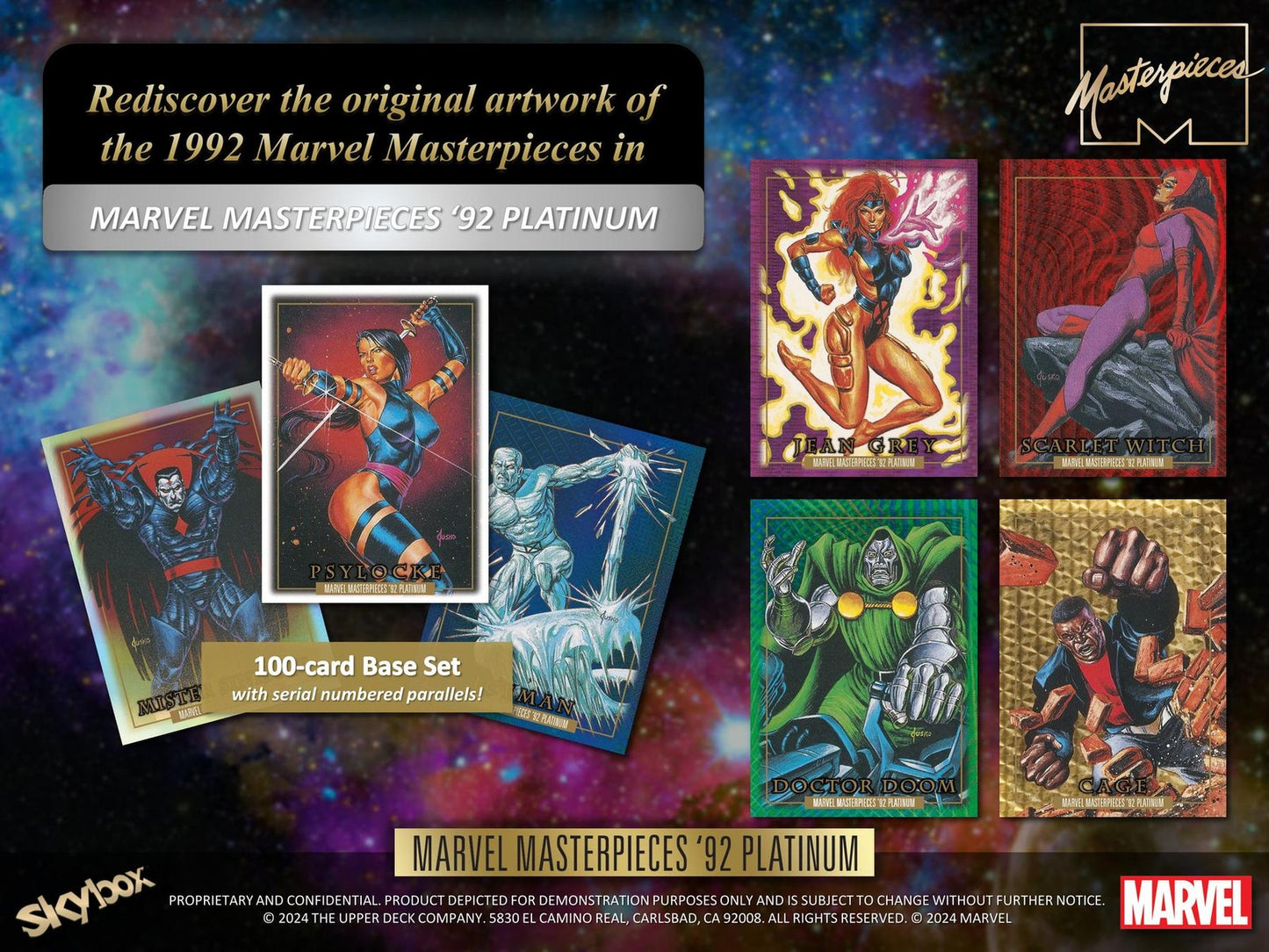MARVEL MASTERPIECES '92 PLATINUM HOBBY BOX (UPPER DECK 2024)