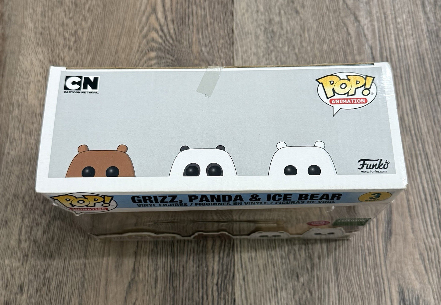 Funko Pop! We Bare Bears Grizz, Panda & Ice Bear 3 Pack Flocked Barnes & Noble