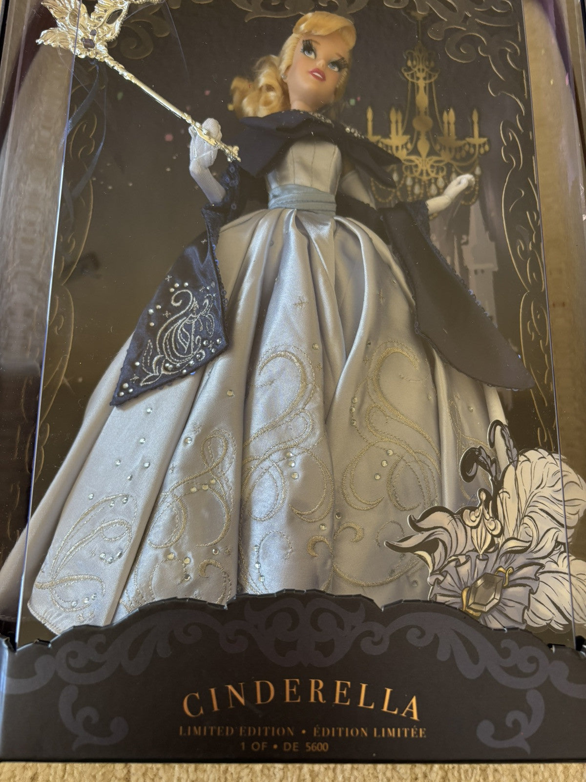Disney Designer Collection🩵Cinderella Midnight Masquerade Limited Edition Doll