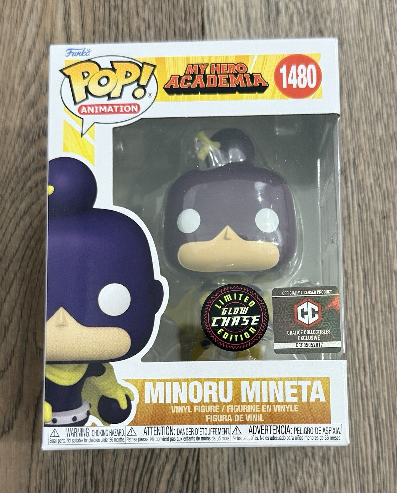 Funko Pop! My Hero Academia: Minoru Mineta #1480 GITD CHASE Chalice Collectibles