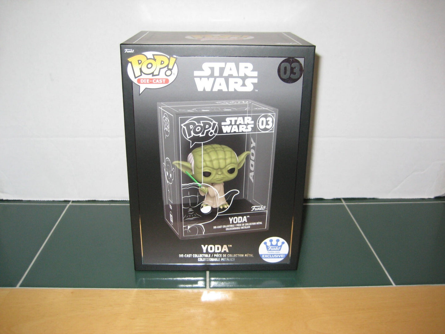 Funko Pop Exclusive Die Cast Star Wars Yoda Figure LIMITED Edition #03 SEALED