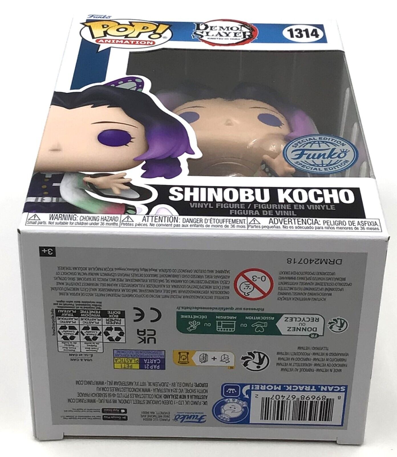 Funko Pop! Demon Slayer Shinobu Kocho #1314 Special Edition with POP Protector