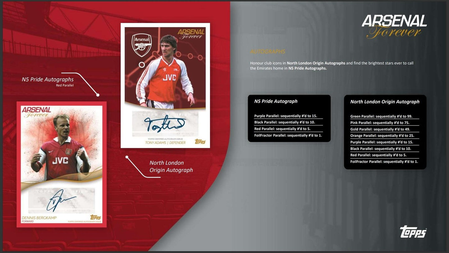 2023/24 TOPPS ARSENAL FC FOREVER SOCCER HOBBY BOX