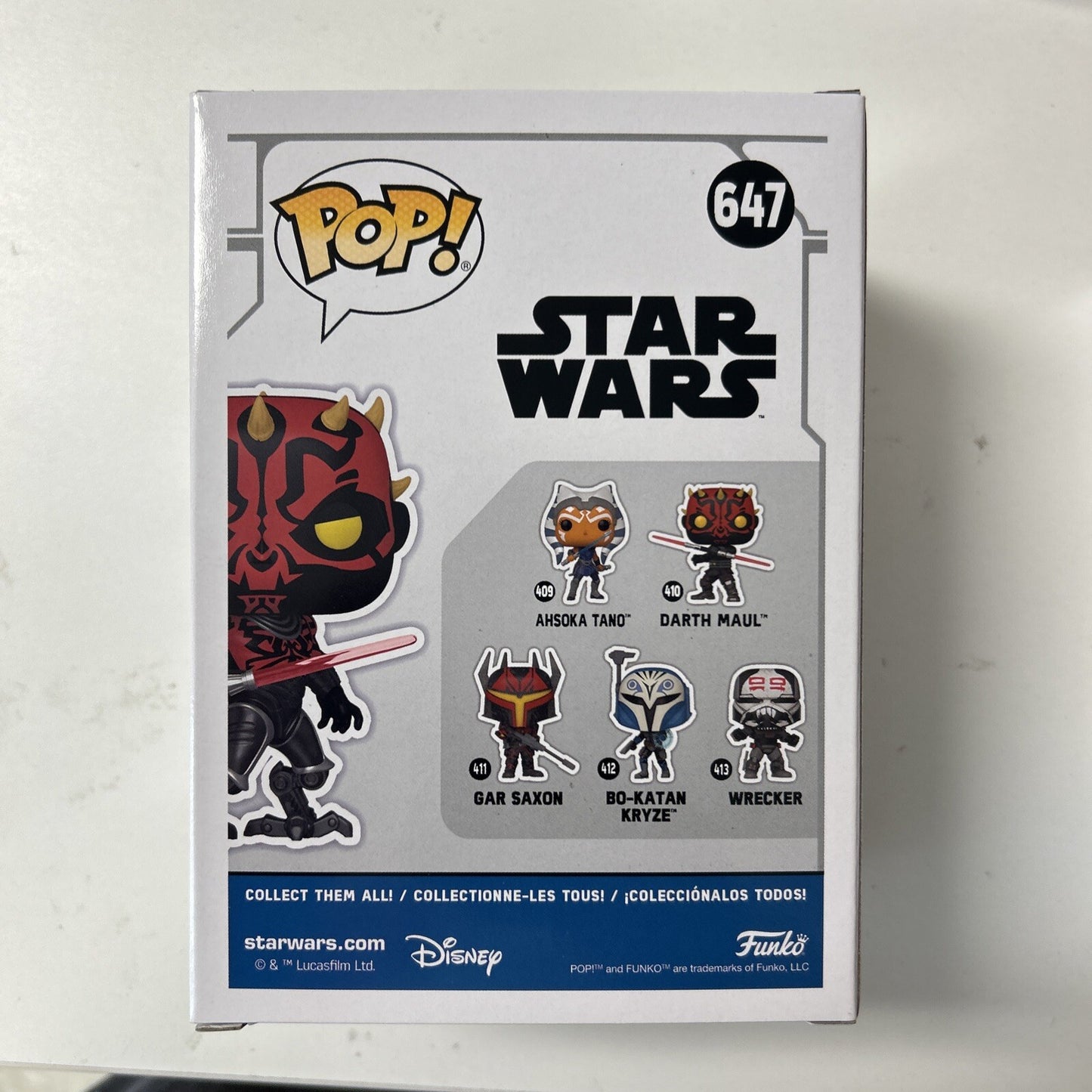 Funko Pop! Star Wars Dark Maul #647 NYCC 2023 Limited Edition