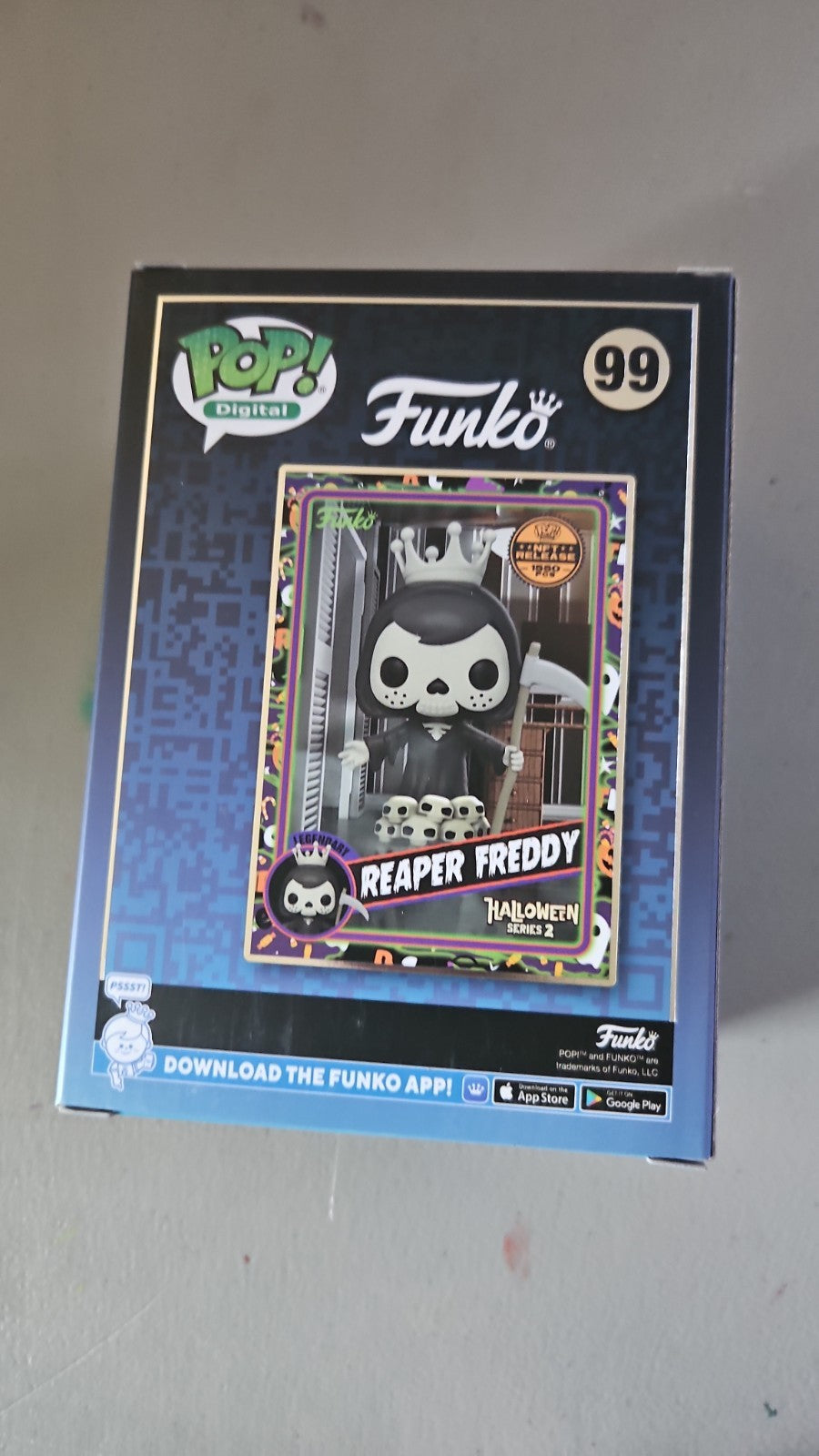 Funko Pop! Digital Reaper Freddy NFT #99 LEGENDARY Halloween Series 2 /1550 Rare LE