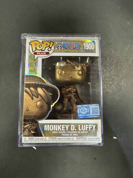 Funko Pop! One Piece Monkey D. Luffy Bronze Statue #1900 (Protector) SE