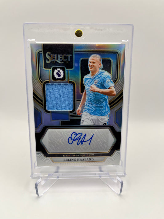 2023-24 Panini Select EPL Erling Haaland Signed Patch Auto Silver Memorabilia 🔥🔥