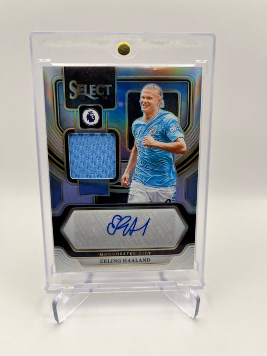 2023-24 Panini Select EPL Erling Haaland Signed Patch Auto Silver Memorabilia 🔥🔥